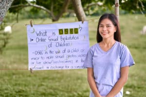 michala se bat contre les abus sexuels en ligne aux philippines